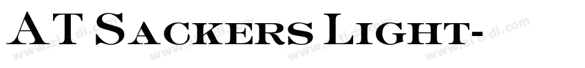 AT Sackers Light字体转换